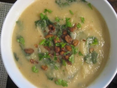 Celery Root and Swiss Chard Soup