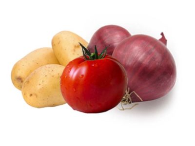 Tomato Soup with Potato and Onion