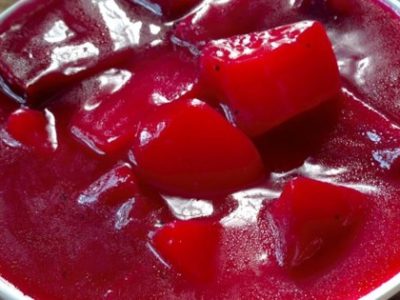 Beets, Cooked and Creamed