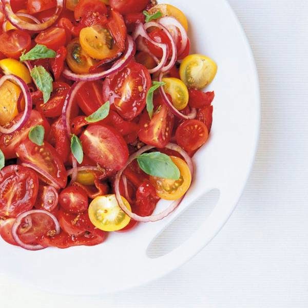Baked Pepper and Tomato Salad