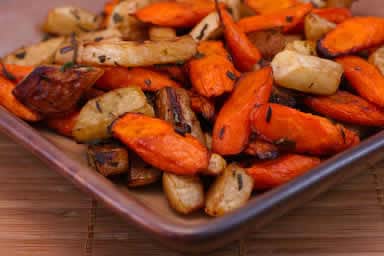 Glazed Carrots and Turnips with Garlic