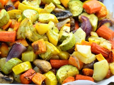 Roasted Zucchini and Pepper Salad